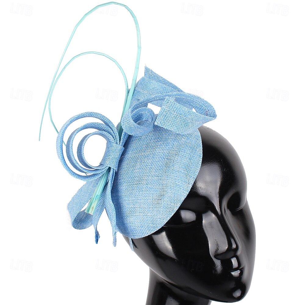 Nakrycie głowy Sinamay Ślub Wieczorna impreza Elegancja Ślub Z Kwiat Winieta Nakrycia Głowy 2025 - $39.99 –P19