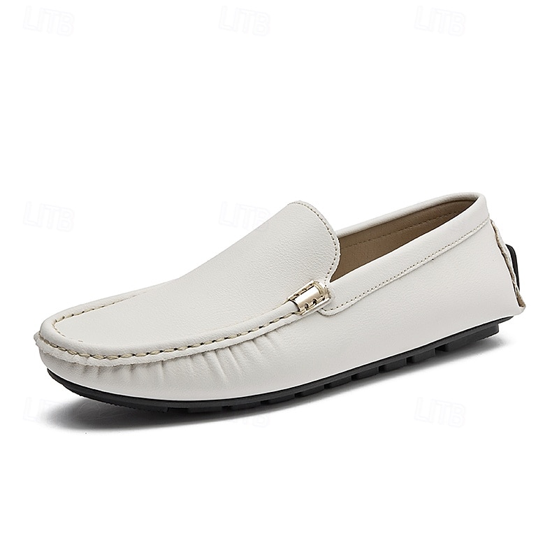 Men's Orange Leather Slip-On Loafers with Gold Zipper Detail, Comfortable Casual Shoes, Perfect for Everyday Wear and Vacation Adventures 2025 - $34.99 –P1