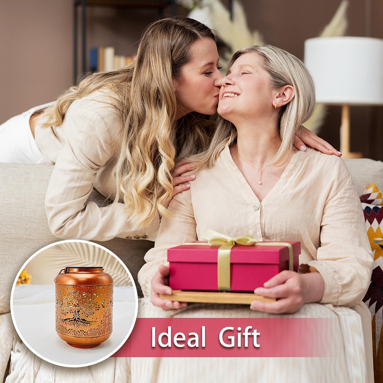 Solar-Hängelaternen mit Lebensbaum-Motiv für den Außenbereich, wasserdichte LED-Solarleuchten, dekorative Laternen aus Metall für Garten, Terrasse, Hof, Hinterhof, Hofdekoration, einzigartige 2026 - $19.99 –P4