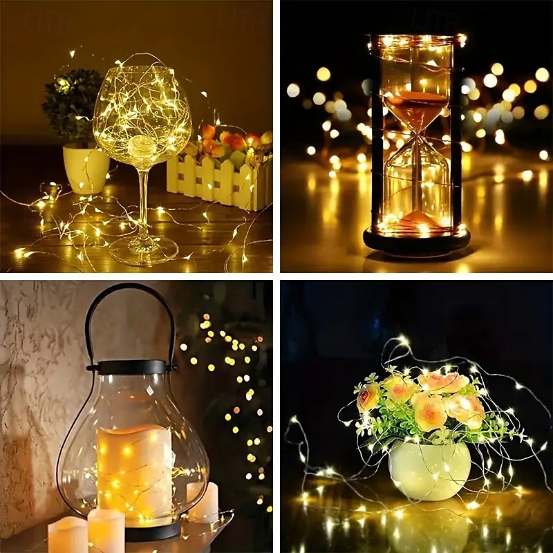 Luci a stringa LED a batteria 10 confezioni di decorazioni per palloncini interne mini LED festa matrimonio Natale luci d'atmosfera a stelle piene del 2025 a $20.99 –P5