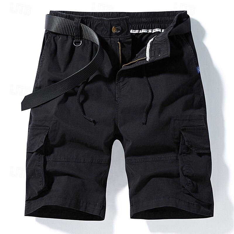 Per uomo Pantaloncini cargo Shorts Pantaloncini Estivi Multi-tasche Tasca con Patta Semplice Comodità Indossabile Lunghezza al ginocchio All'aperto Sport Quotidiano Moda Casual Nero Giallo del 2025 a $31.99 –P2