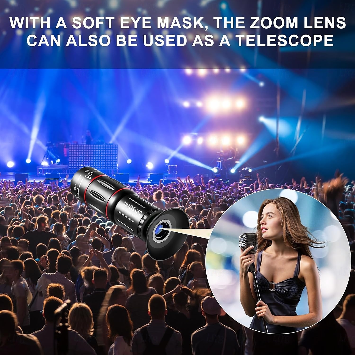 ערכת עדשת מצלמת טלפון עדשת 36x/64xtelephoto לאייפון עם קליפ אלקטרוני וחצובה, מתאימה לרוב הסמארטפונים 2025 - $15.99 –P9