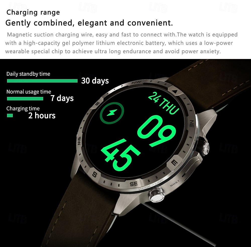 GT45 Умные часы 1.6 дюймовый Смарт Часы Bluetooth Напоминание о звонке Фитнес-трекер Сидячий Напоминание Совместим с Смартфон Женский Мужчины 2025 - $65.99 –P14