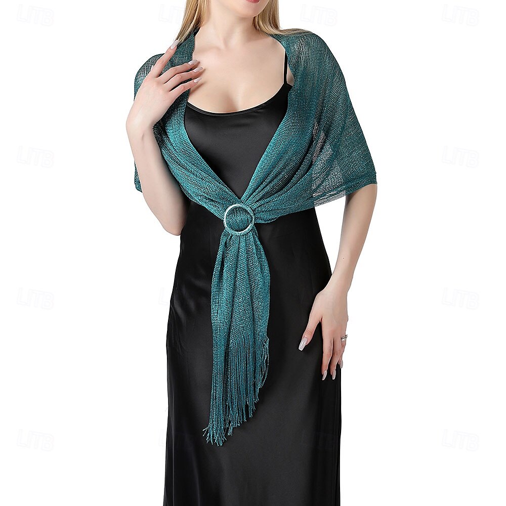 Châle élégant de protection solaire sans manches en polyester pour femmes avec couleur unie pour le mariage en été de 2025 ? $20.99 –P22