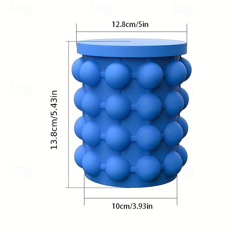 1pc, Plastic Ice Bucket, Quick Cold Preservation Ice Maker, Ice Making Wine Containers, Size Ice Bucket Circular Ice Maker, Commercial Ice Maker, Summer Essential 2025 - $9.99 –P4