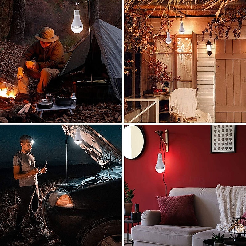 1 lampe de camping solaire d'extérieur, chargement USB, double usage, éclairage d'urgence, télécommande, lampe de travail de 2025 ? $17.99 –P4