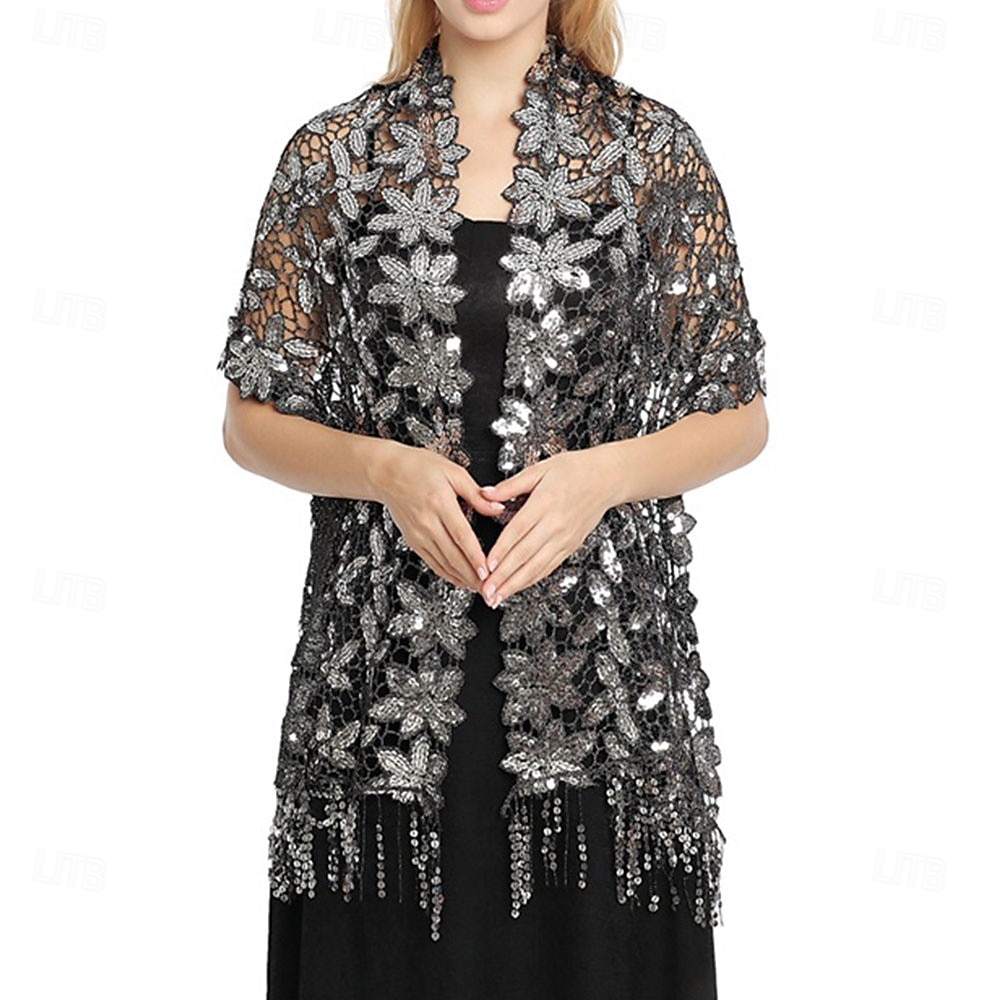 Dames Wikkel Elegante Zon Bescherming Mouwloos Kant Bruiloft Wikkels Met Effen Kleur Voor Bruiloft Zomer 2025 - $26.99 –P8