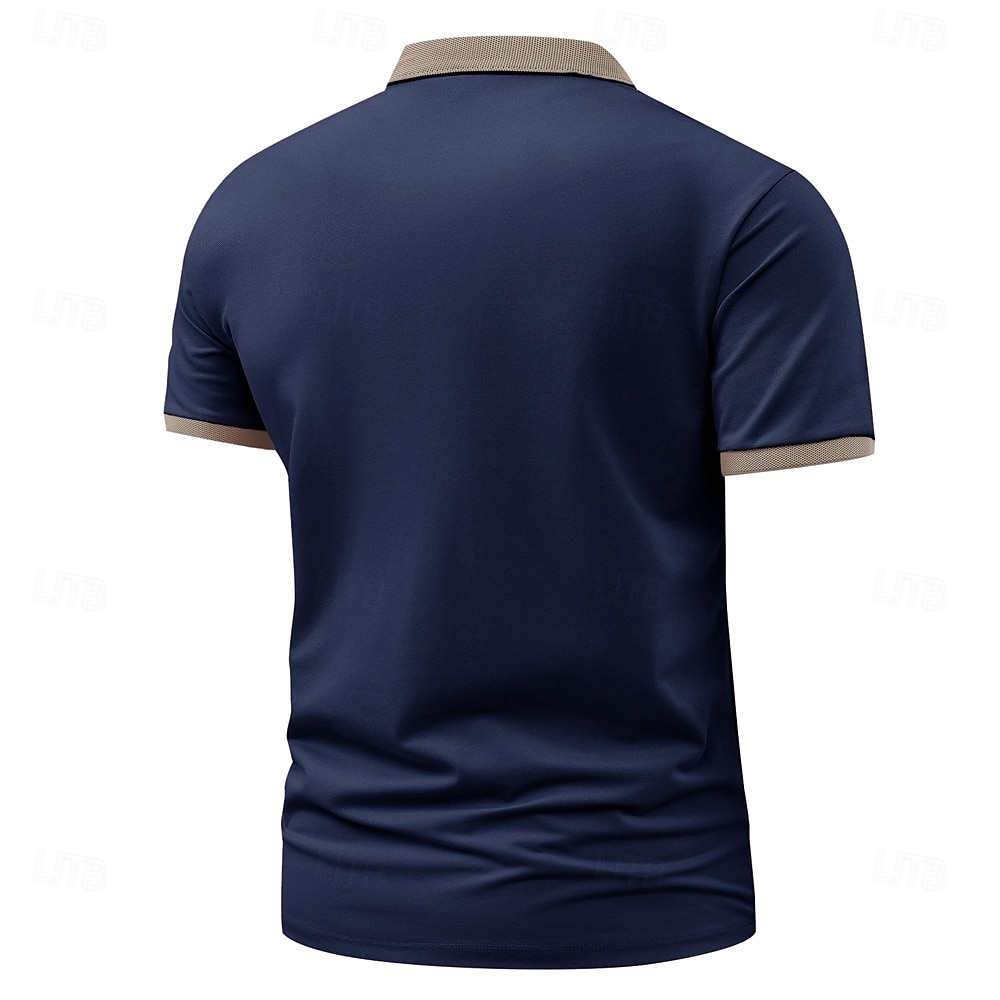 Miesten Kuvitettu Polo Lyhythihainen Poolopaidat Kauluspaidat Business Casual ulko- Arki-asut 3D-tulostus Kesä Musta Punastuvan vaaleanpunainen Laivaston sininen 2025 - $25.99 –P6
