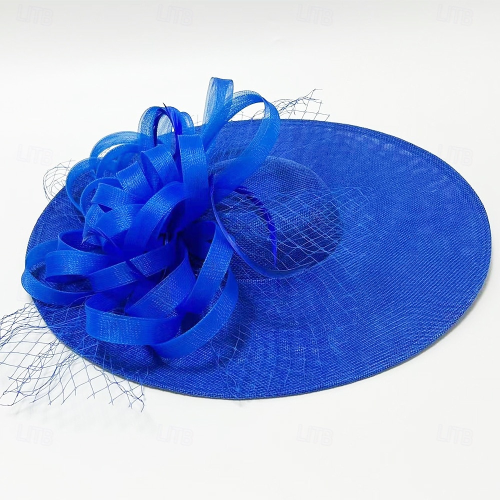 Huvudbonad Sinamay Fedora Hatt Bröllop Aftonfest Teaparty Hästkapplöpning Cocktail Vintage Söt Med Fjäder Huvudsmycke Huvudbonad 2026 - $32.99 –P7