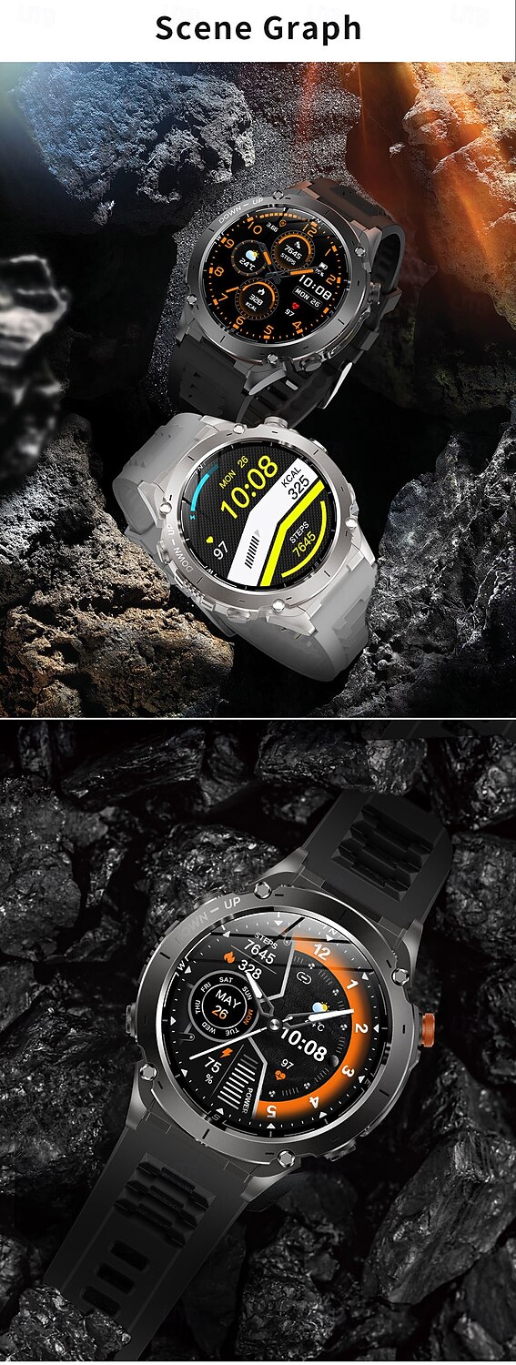 Смарт-часы GPS компас высота на открытом воздухе AMOLED 466*466 HD экран сердечный ритм Bluetooth вызов водонепроницаемые IP68 мужской смарт-браслет подарок на День матери 2026 - $92.99 –P15