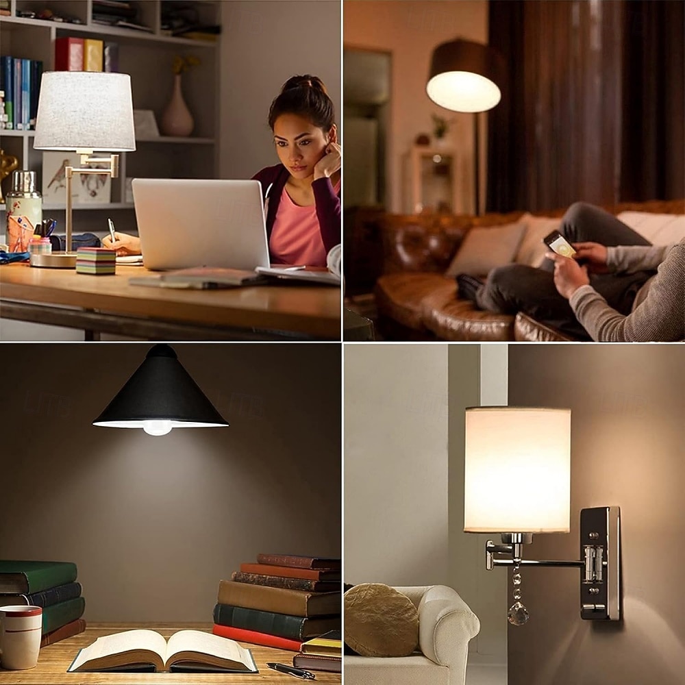 Bombilla LED E27 R63 de 7 W, 85-265 V, con efecto de bomba de baño, luz tipo hongo, equivalente a 60 W, blanca cálida, para el hogar, la sala de estar y el baño (6 unidades) 2025 - €26.71 –P2