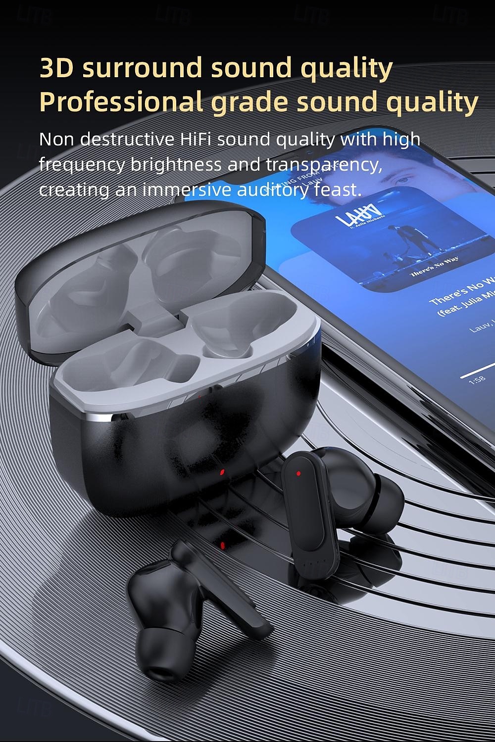 Max 60 Gaming In-Ear Headset Bluetooth 5.3 Ergonomic Design Stereo Surround Sound for Fitness & Mobile Phones 2025 - $31.99 –P4