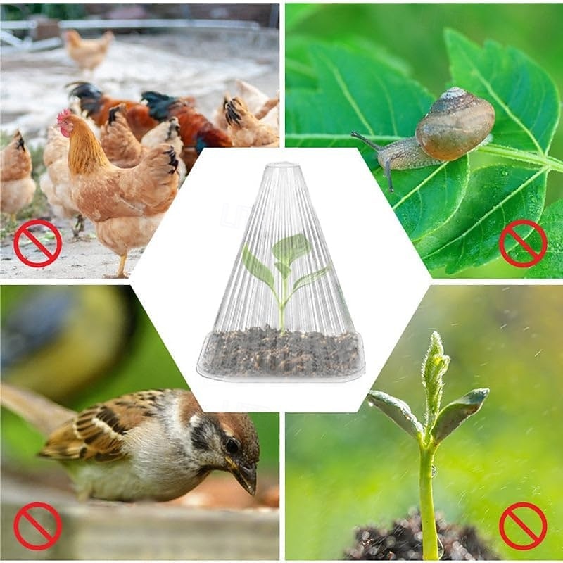 10/20/30 PCS Clear Garden Cloche for Plants, Plant Covers Protectors, Reusable Bell Plant Cover, Multifunctional Plant Covers Plant, Protect Plants from Birds, Animals, Frost, Freeze Weather 2026 - $22.19 –P8