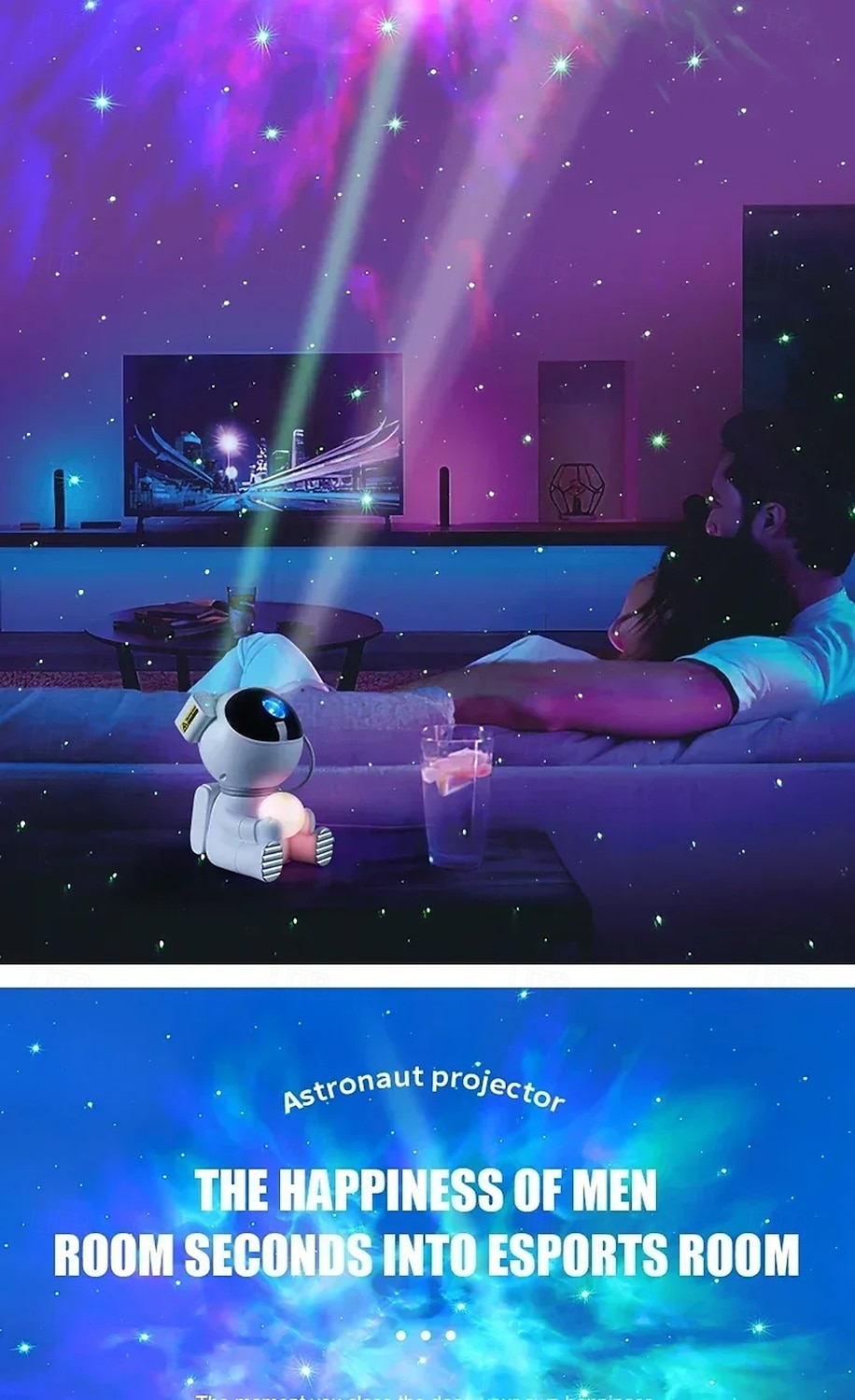 Star Projector Galaxy Night Light Astronaut Space Projector Nebula Ceiling LED Lamp for Bedroom & Kids Gift 2025 - $55.99 –P11