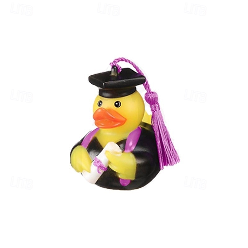 10 peças decoração de painel de carro chapéu de formatura pato de borracha enfeites de carro patos com boné de formatura de 2025 por $22.99 –P8