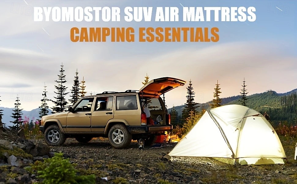 2-Person Inflatable Mattress 2-Person Inflatable Car Air Mattress | Portable, Convertible for Rear Seat or Trunk Use | Gray Quilted Design with Pump & Accessories for Travel, Camping, and Road Trips 2025 - $119.99 –P1