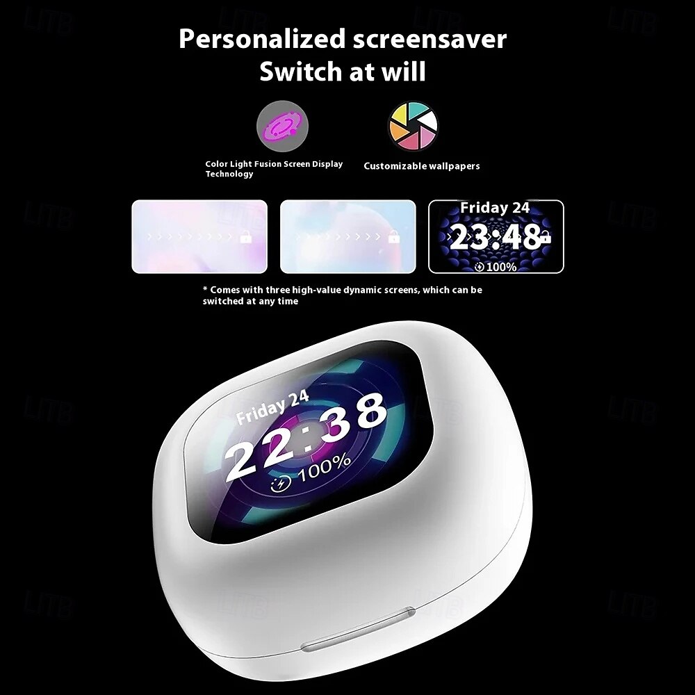 Q18 Ear Hanging Full Color Touch Screen Noise Reduction Bluetooth Earphones Multi functional Touch Screen OWS Ear Hanging 2025 - $27.99 –P4