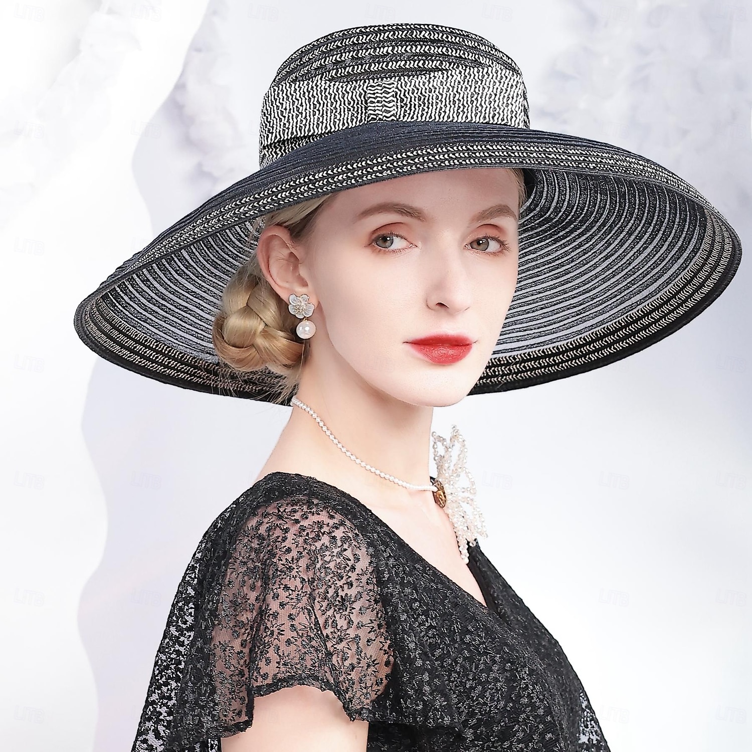 Hatter Fiber Bowlerhatter Bøttehatt Solhatt Ferie Te Fest Elegant Bryllup Med Sløyfe Tvinning Hodeplagg Hodeplagg 2026 - $45.99 –P6