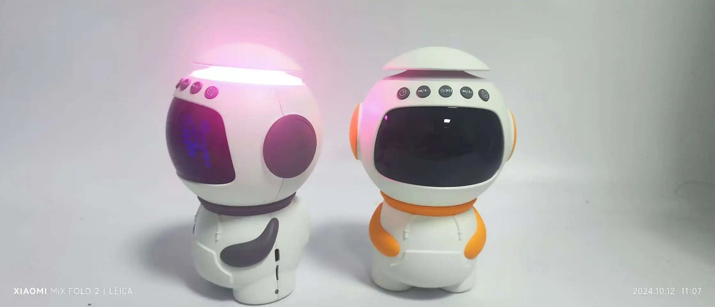 ساعة موسيقية رائد فضاء LED ضوء ليلي مكبر صوت بلوتوث مع منبه فتحة بطاقة TF لعبة زينة لغرفة الأطفال 2025 - $58.99 –P4