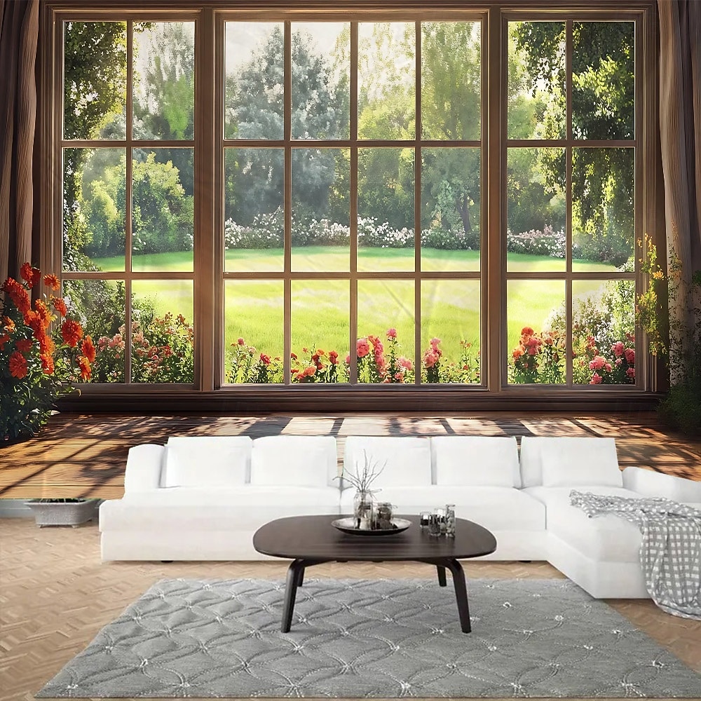 Beautiful natural scenery outside the window Hanging Tapestry Wall Art Large Tapestry Mural Decor Photograph Backdrop Blanket Curtain Home Bedroom Living Room Decoration 2026 - $17.99 –P4