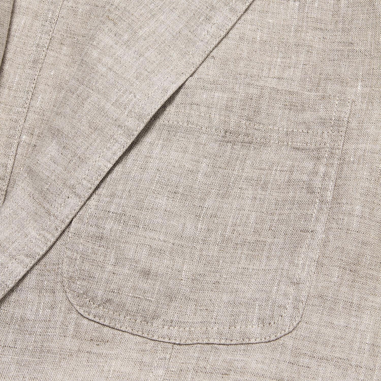 Herren Blazer aus 100 % Leinen Blazerjacke Schule Formell Hochzeit Elegant Urlaub Sommer Frühling 100% Leinen Leinen Einfarbig Einreihig Zwei-Knopf Blazer Dunkelgrau Marineblau Beige Hellblau 2025 - $66.99 –P11