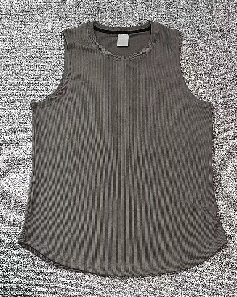 Men's Tank Top Vest Top Undershirt Sleeveless Shirt Sleeveless Crew Neck Summer Plain Fashion Designer Basic Classic Vacation Street Going out Black Light Grey Dark Gray Top Tee for Men 2025 - $21.99 –P6
