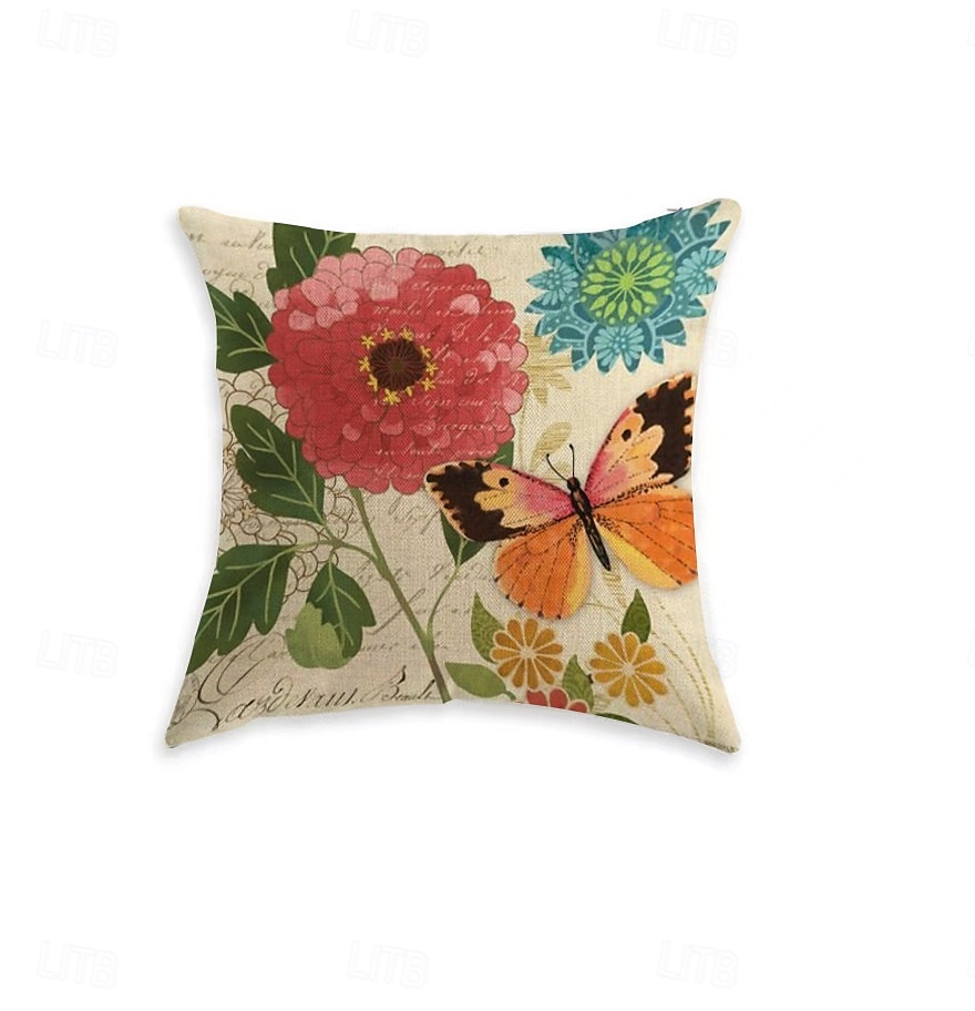 Bloem Pastorale Decoratieve Toss Kussens Cover 1PC Zacht Vierkant Bank Kussen Case Kussensloop voor Slaapkamer Woonkamer Sofa Stoel 2025 - $12.99 –P5