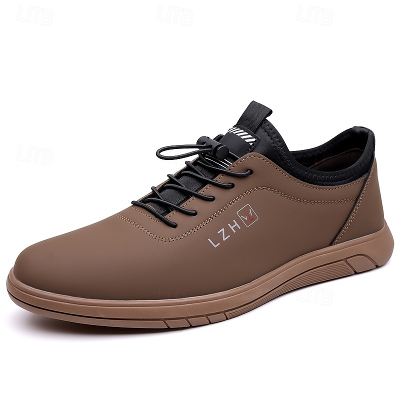 tênis casual bege com cadarço para homens - calçados confortáveis para o dia a dia para passeios casuais de 2025 por $42.99 –P4