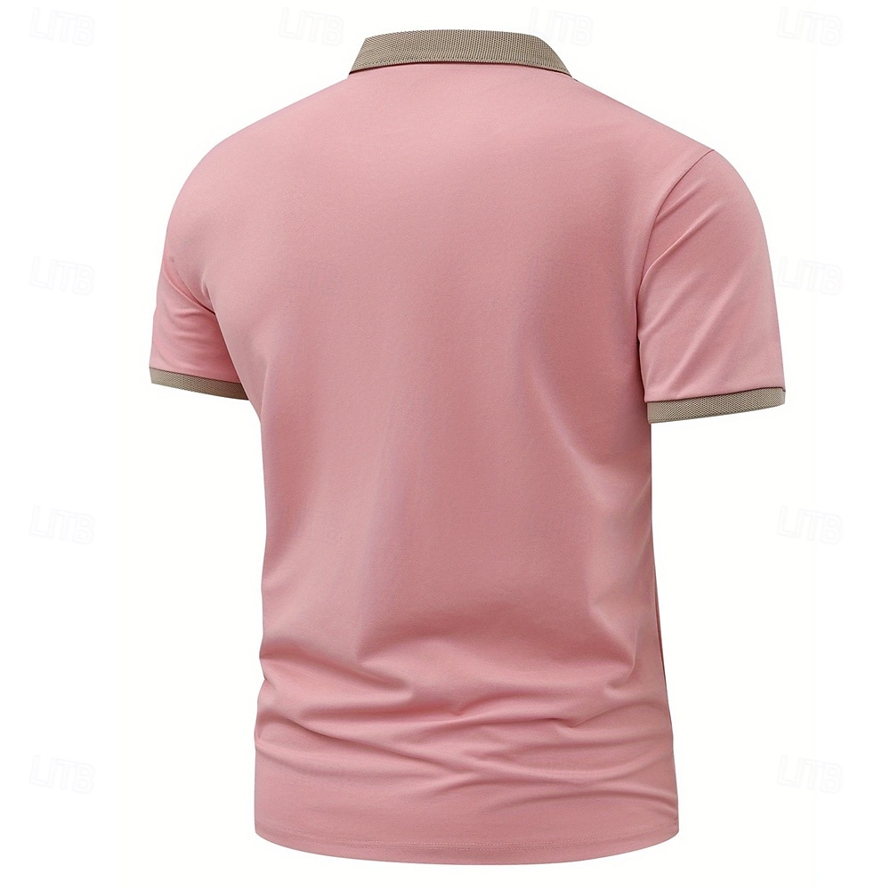 Miesten Kuvitettu Polo Lyhythihainen Poolopaidat Kauluspaidat Business Casual ulko- Arki-asut 3D-tulostus Kesä Musta Punastuvan vaaleanpunainen Laivaston sininen 2025 - $25.99 –P5