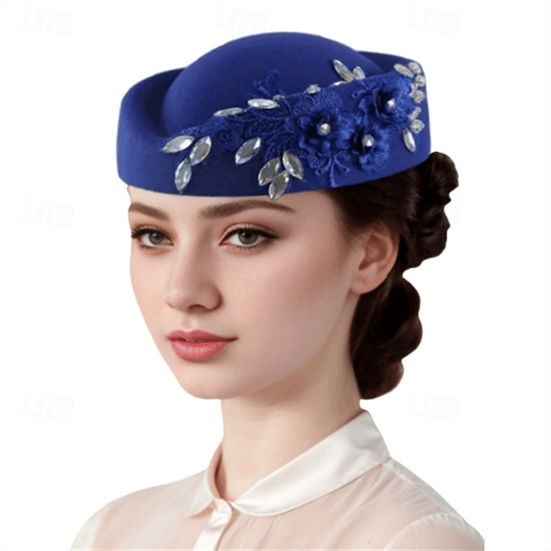 אביזר לשיער פּוֹלִיאֶסטֶר חתונה מסיבת ערב אלגנטית חתונה עם פרח כיסוי ראש כיסוי ראש 2025 - $22.99 –P8