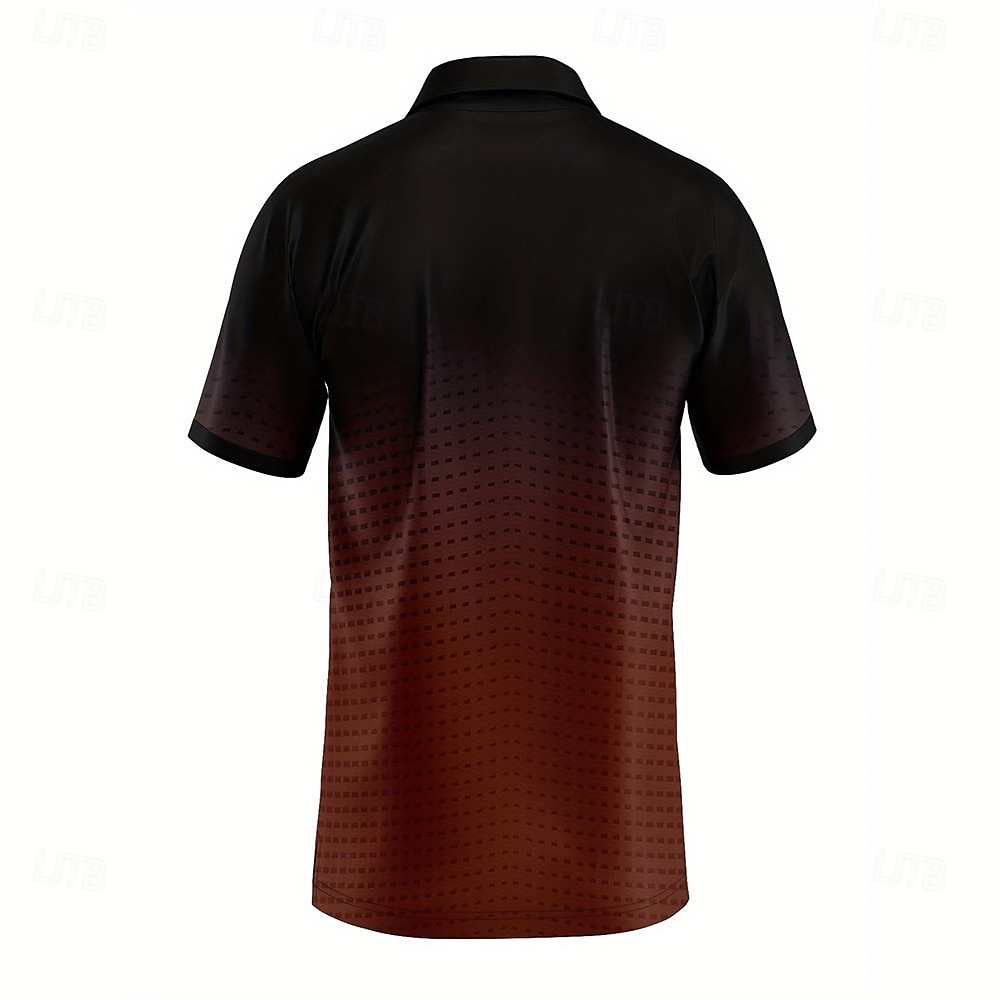 Per uomo Geometrico Polo Manica Corta Magliette polo Camicie con Colletto Business Casual Scuola All'aperto Athleisure Abbigliamento quotidiano Stampa 3D Estate azzurro cielo Azzurro cielo Viola del 2025 a $23.99 –P13