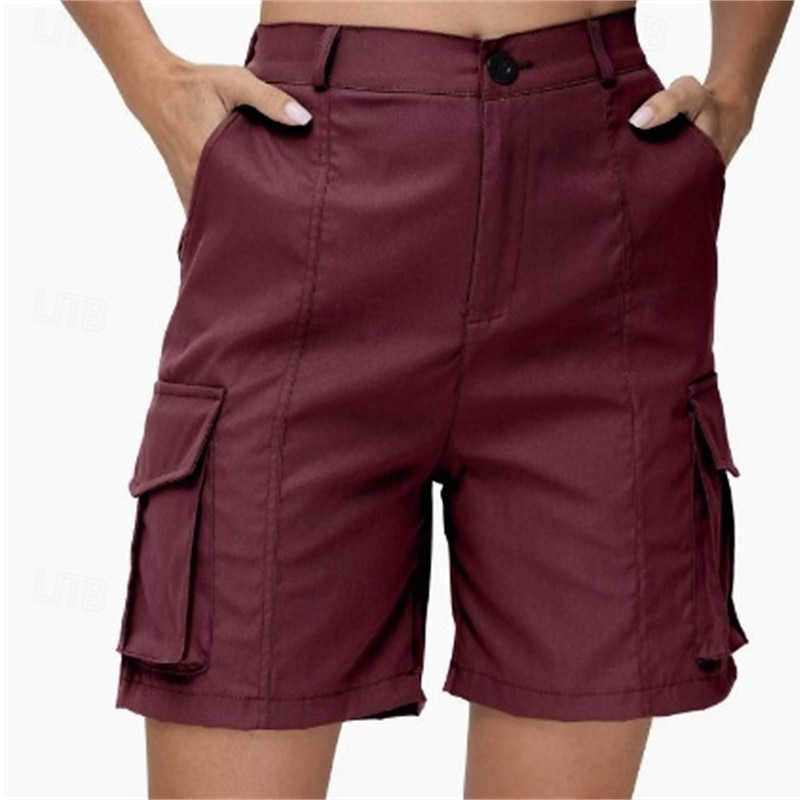 Per donna Shorts da corsa Shorts Cargo Shorts da escursionismo Esterno Vestibilità regolare Asciugatura Rapida Pantaloncini Elastico in vita Grigio scuro Nero Caccia Arrampicata Corsa S M L XL XXL del 2025 a $24.99 –P7