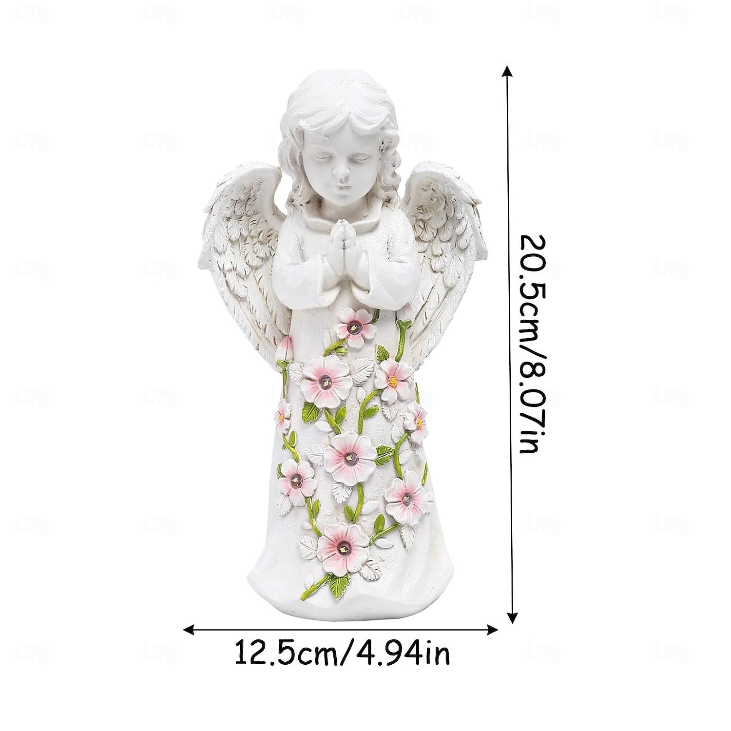 1 kpl ulkona aurinko vedenpitävä enkelin siivet koristevalo piha puutarha polku nurmikko parveke terassi maisema valo riippuvalaisin patsas valo 2025 - $21.99 –P4