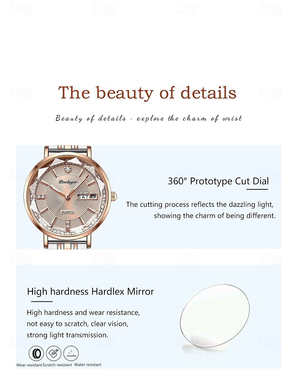 Women Quartz Watch Wrist Watch Retro Vintage Rhinestone Wristwatch Luminous Calendar Date Week Waterproof Stainless Steel Watch 2025 - $36.99 –P7