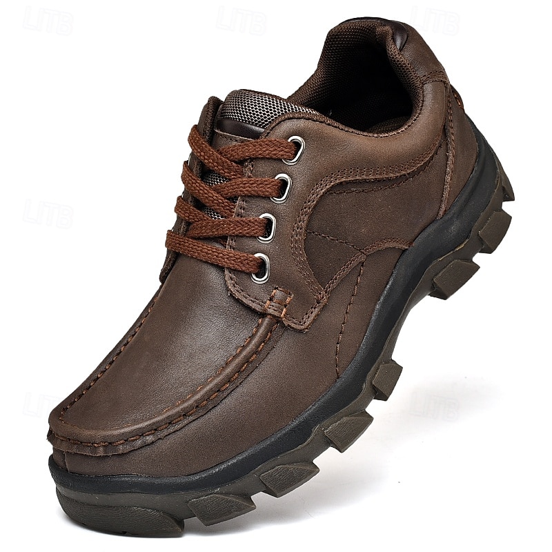 scarpe da ginnastica da uomo con lacci color cuoio e suola in gomma antiscivolo, comode e traspiranti per avventure all'aria aperta e abbigliamento casual da giorno del 2025 a $64.99 –P2