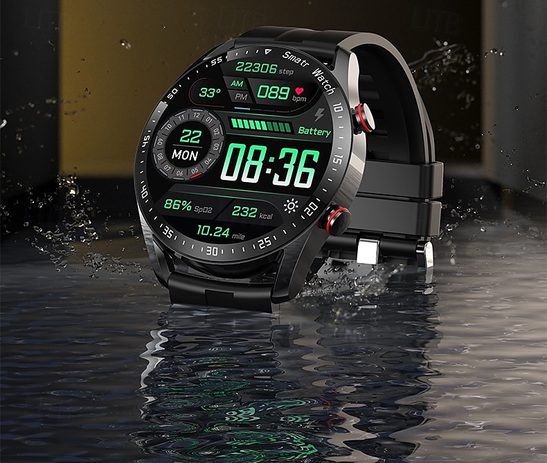 Smart Watch for Men, ECGPPG Bluetooth Call Laser Health, Blood Pressure Fitness, Sports Waterproof, Long Battery Life 2025 - $37.99 –P12