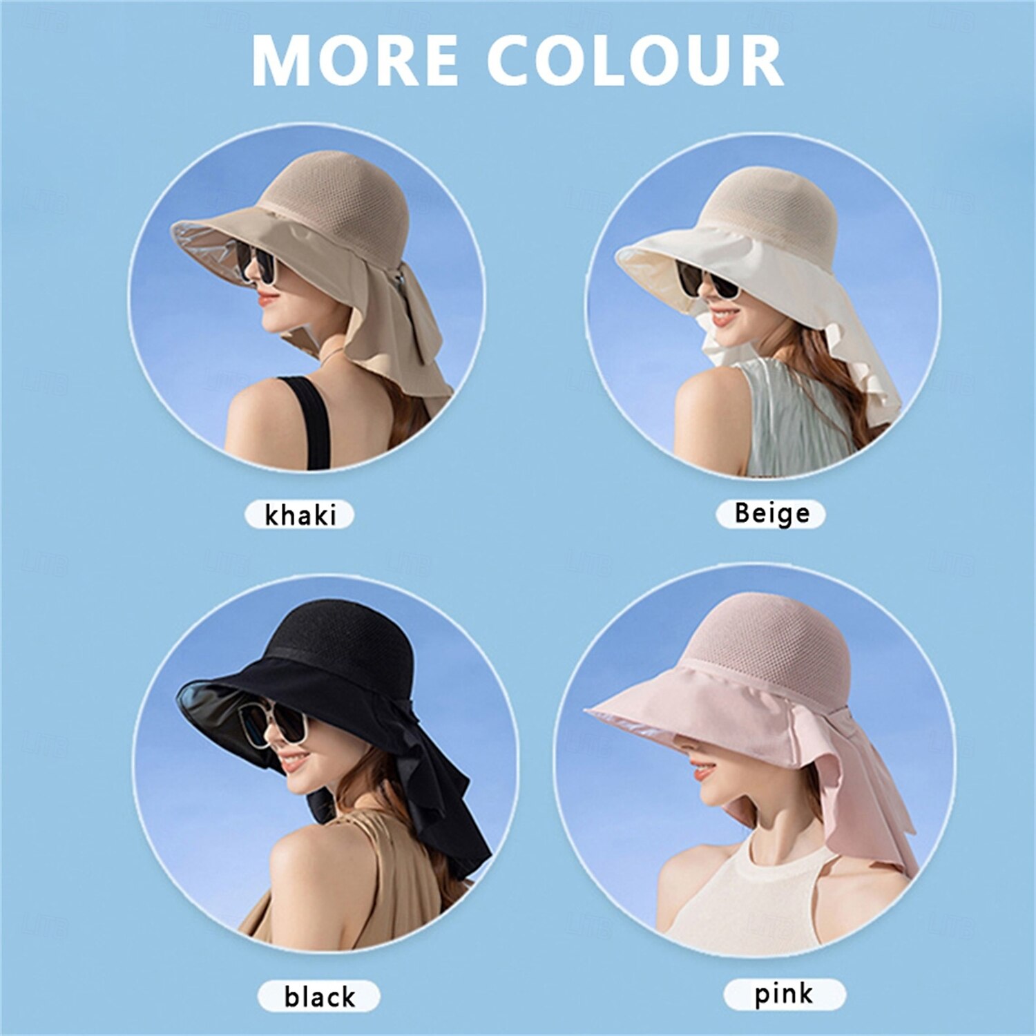 Women's Foldable Wide Brim Sun Hat with Neck Flap - UV Protection Cotton Beach Hat for Outdoor Hiking, Picnics & Summer Activities, Hiking Accessory | Foldable Hat | Breathable Fabric, Camping Gear 2025 - $25.99 –P12