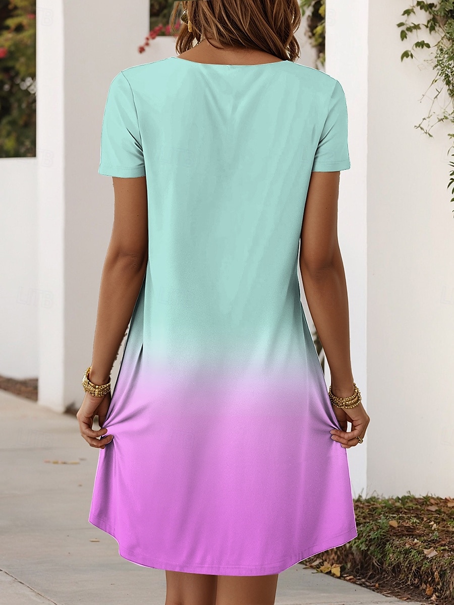 Gypsy Violet Horse Sheena Pike von Sheena Pike Damen Minikleid T-Shirt-Kleid A-Linien-Kleid Sommerkleid Casual Daily Regular Fit Grafik Tier Kurzarm V-Ausschnitt Lila 2025 - $24.99 –P2