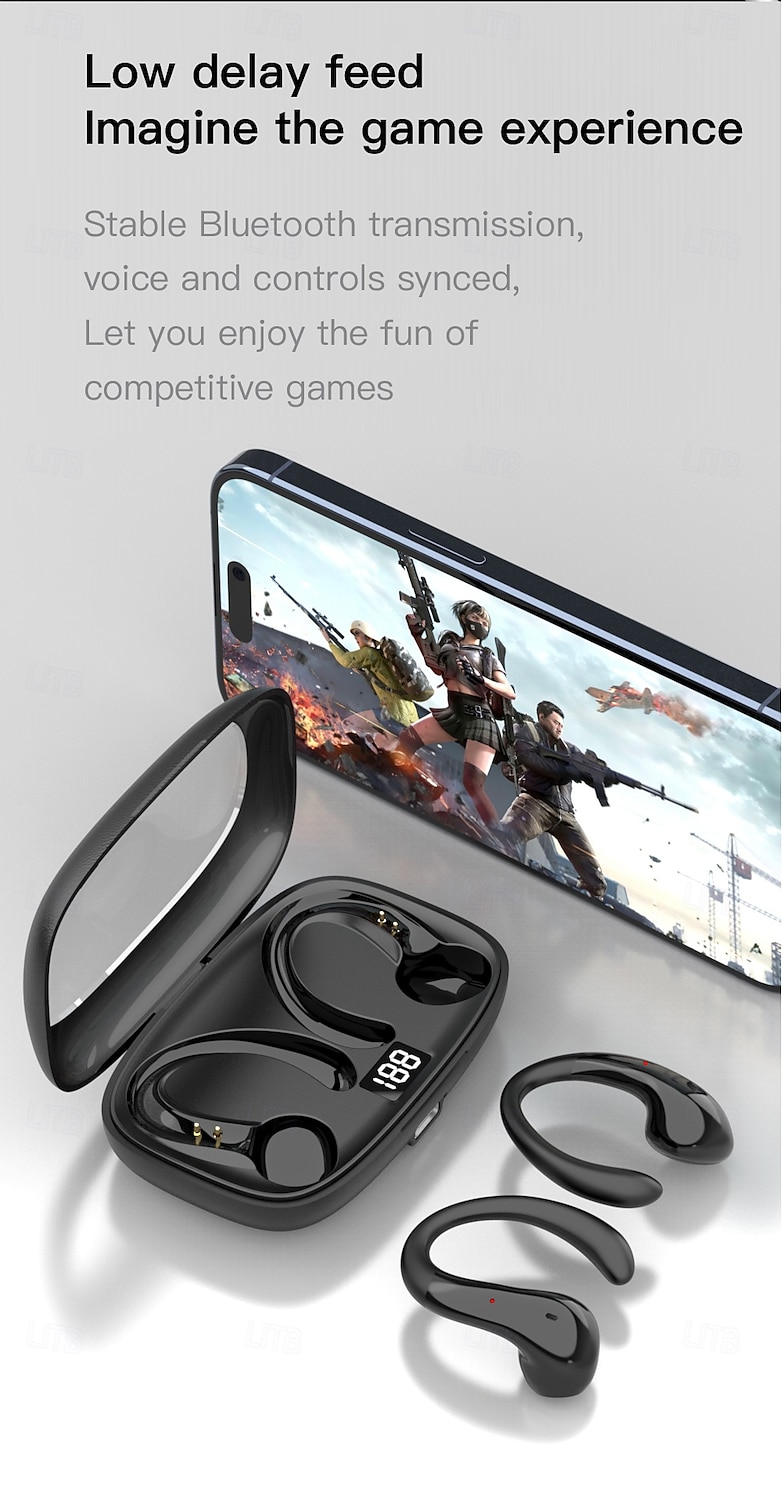 Wireless Earphones With Charging Box Charging Display Suitable For Smartphones Stereo Earphones With Microphone Long-lasting Battery Life 2025 - $19.99 –P12