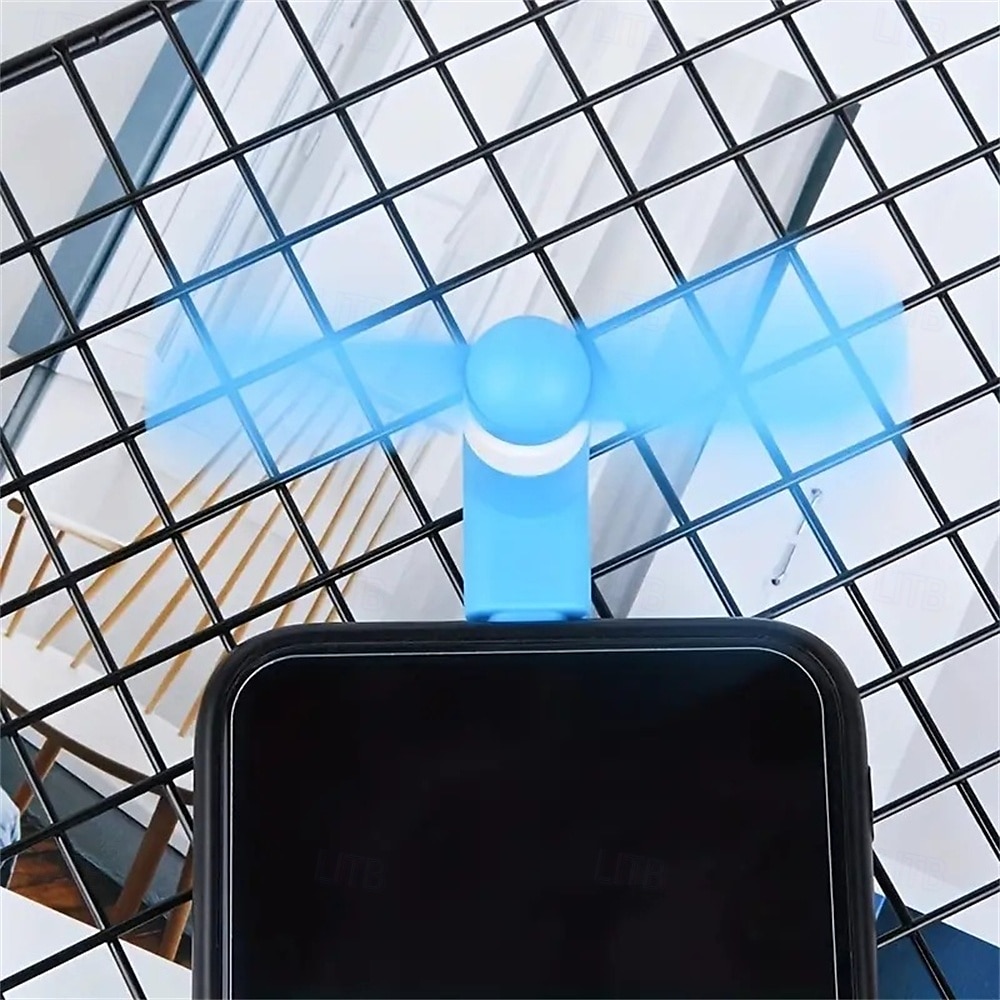 5 sztuk mini przenośnego wentylatora typu C – wentylator do ładowania przez USB ręczny wentylator do chłodzenia dla telefonów z systemem Android 2025 - $16.99 –P8