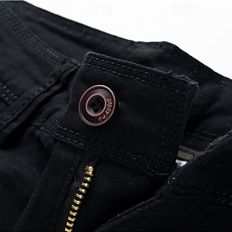 Men's Cargo Shorts Shorts Summer Shorts Work Shorts Golf Shorts Multi Pocket Button-Down Flap Pocket Plain Comfort Wearable Knee Length Outdoor Sport Daily Fashion Casual Black Yellow 2026 - $29.99 –P6