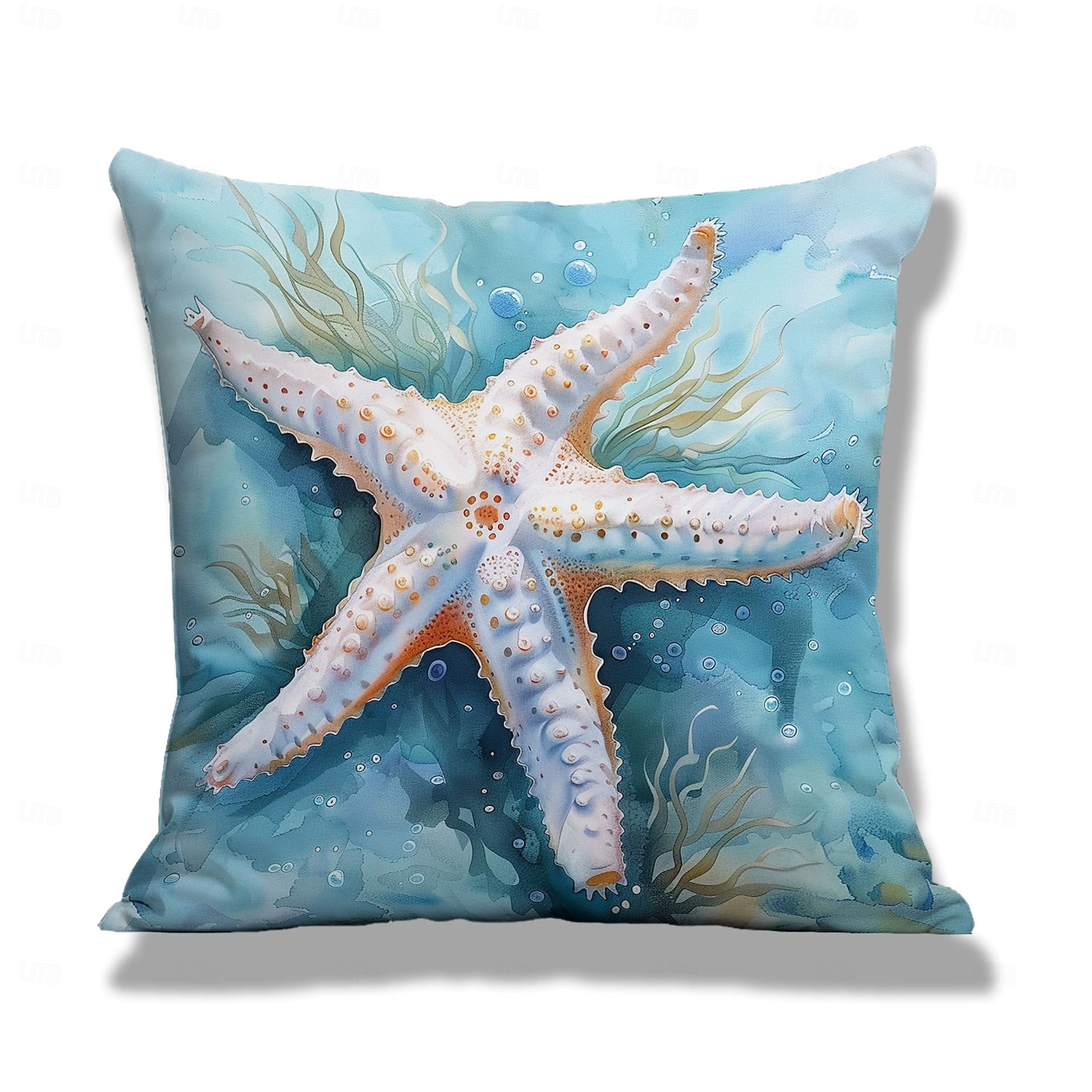 Summer Ocean Creature Decorative Toss Pillows Cover 1PC Soft Square Couch Cushion Case Pillowcase for Bedroom Livingroom Sofa Chair 2025 - $13.99 –P5
