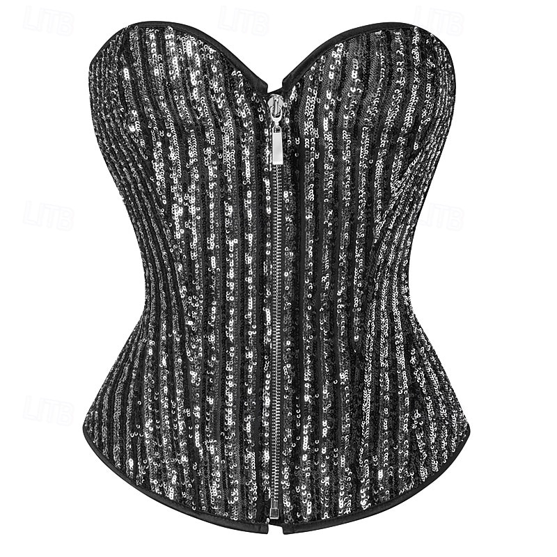 Rococo Corset Overbust Bal Masqué Corset Serre Taille Cosplay Paillettes Contrôle du ventre Faire monter Déguisement Femmes Royal Mascarade Soirée Carnaval de Venise Adulte Corset de 2026 ? $28.99 –P5