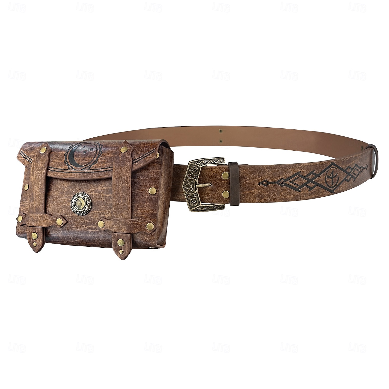 Kostymer i middelalderstil Renessanse Midjebelte Beltepose Magisk flaske kriger Vikinger Herre Dame Unisex Halloween Maskerade Ytelse LARP Voksne Belte Veske Magisk flaske 2025 - $46.99 –P7