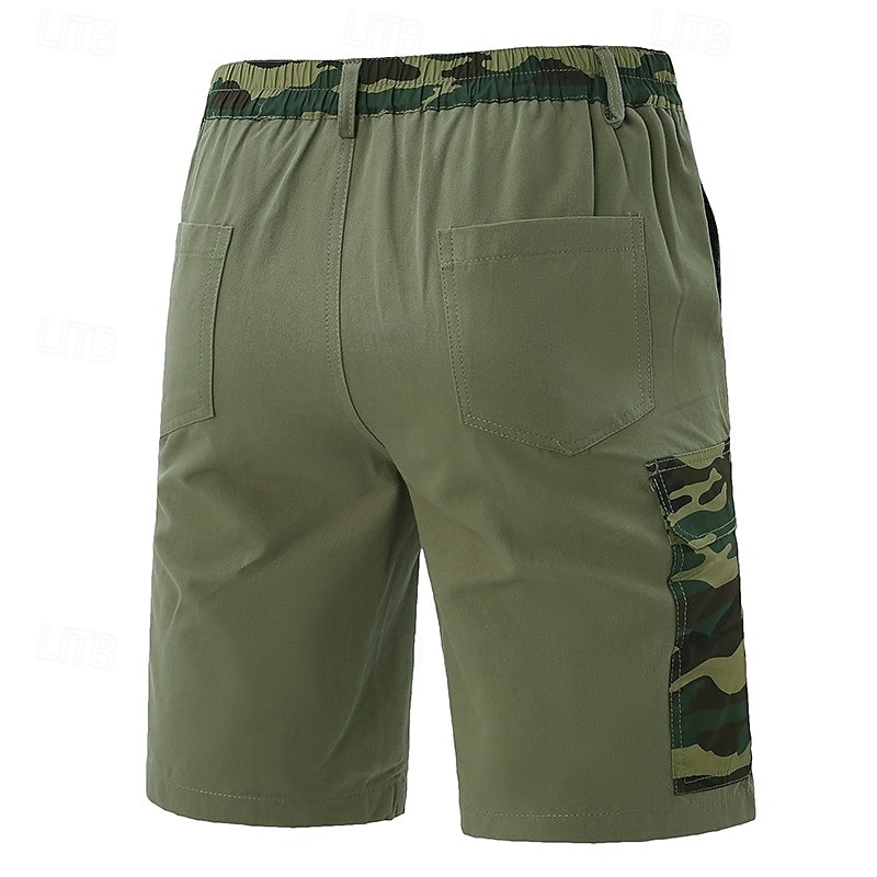 Férfi Rövidnadrágok Outdoor Shorts Kemping rövidnadrág Camo Shorts Planinarske kratke hlače Rugalmas derék Többzsebes Sima Álcázás Nedvességelvezető Viselhető Térdhossz Hétköznapi Napi Divat Utcai 2025 - $23.99 –P5