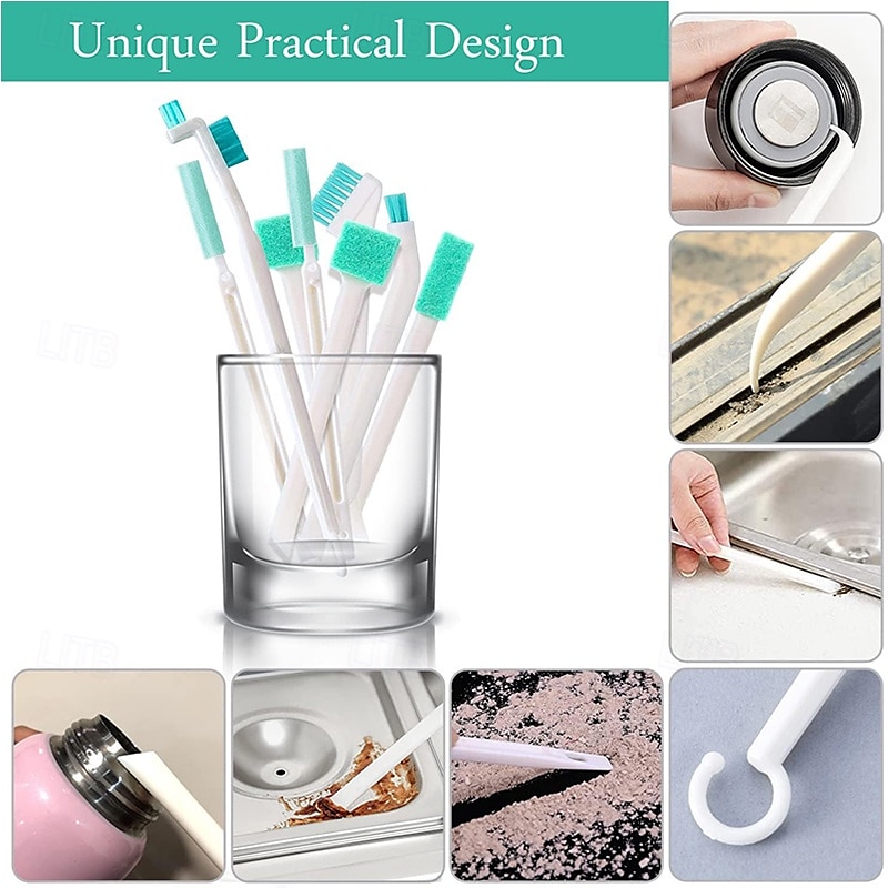 8pcs Crevice Cleaning Brushes Tool for Household Use Small Cleaning Brush Tight Spaces Tiny Cleaning Brush Mini Parts Humidifier Toaster 2025 - $8.99 –P4