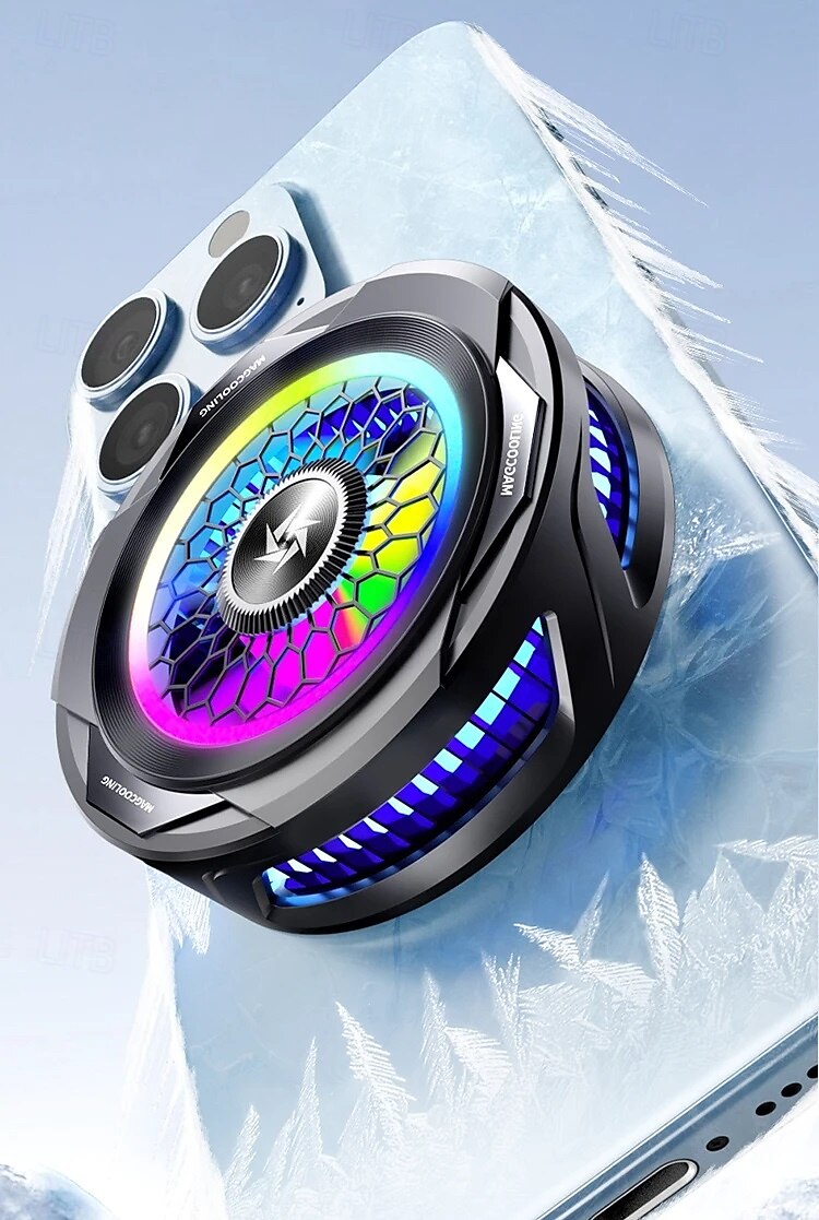 SL25 mobiele telefoonkoeler 15W magnetische en clip-on halfgeleiderradiator met RGB-licht voor gaming 2025 - $38.99 –P1