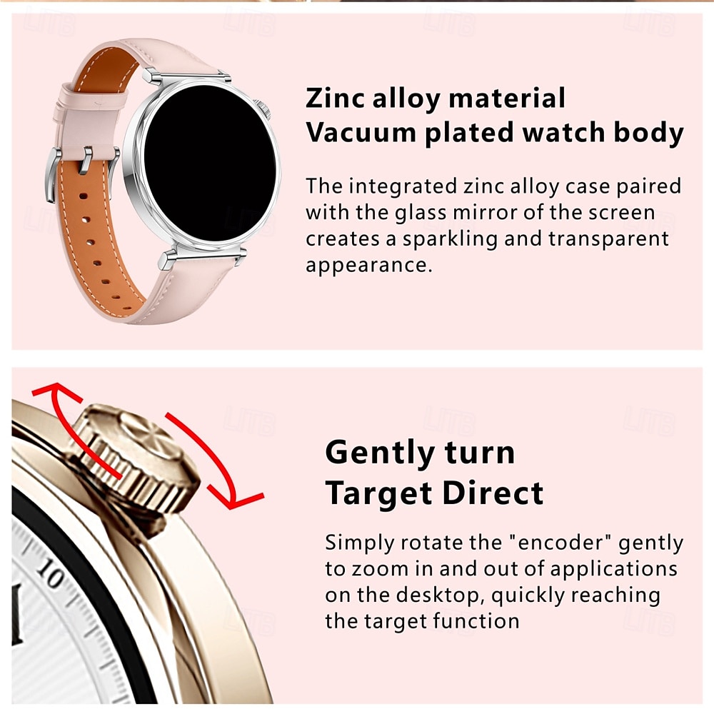 2025年 S6mini スマートウォッチ 1.32インチ AMOLED 女性用フィットネストラッカー、Bluetooth通話、睡眠モニター、NFCロック解除、生理リマインダー、スポーツモード、IP67防水、Android iOS対応 コレクション – $66.99 –P5