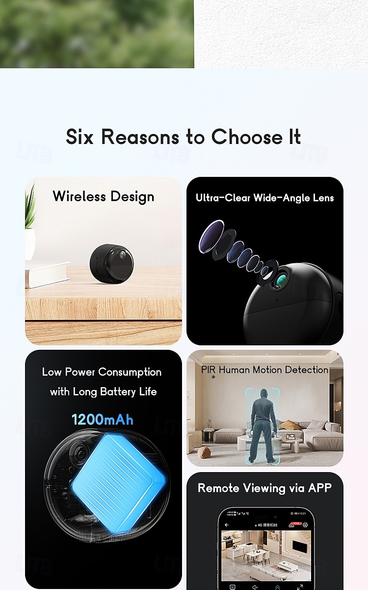 Mini Hidden Camera Wireless Indoor Camera for Home Safety1080P WiFi Nanny Cam with Magnetic Bracket90 Days Battery Life Auto Night VisionPIR Motion Detection for Home SafetyCloud & SD Storage 2025 - $51.99 –P2