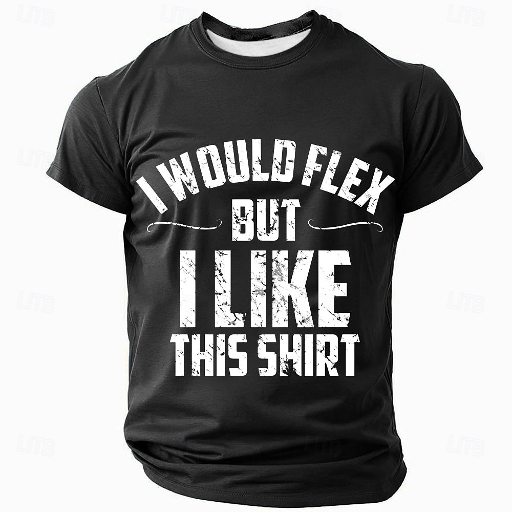 Herren Lustiger Slang T Shirt Kurzarm T-Shirt 3D-Druck Rundhalsausschnitt Hemd Mode Täglich Lustig Straße Lässig Täglich Schwarz Rote Blau Sommer Frühling Ganzjahres Bekleidung S M L XL XXL XXXL 2025 - $17.99 –P3